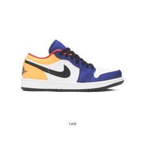 Air Jordan 1 Low 'White Deep Royal Blue'